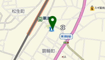 CHARGESPOT(チャージスポット)ローソン JR粟津駅前店の地図画像