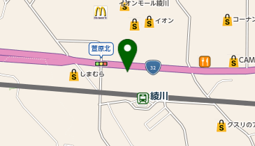 CHARGESPOT(チャージスポット)ドコモショップ 綾川店の地図画像