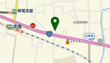 CHARGESPOT(チャージスポット)ドコモショップ 志度店の地図画像