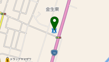 CHARGESPOT(チャージスポット)ローソン 上山金生店の地図画像