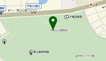 CHARGESPOT(チャージスポット)東山動植物園 北園休憩所の地図画像