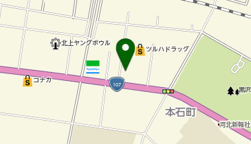 CHARGESPOT(チャージスポット)ドコモショップ 北上中央店の地図画像