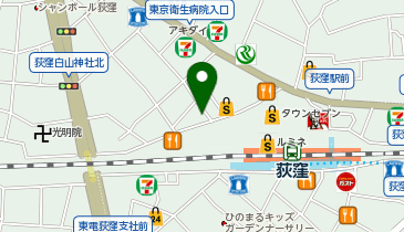CHARGESPOT(チャージスポット)えん屋 東京荻窪店の地図画像