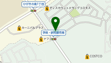 ChargeSPOT ファミリーマート 八幡学研台店の地図画像