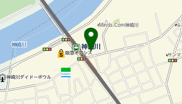 ChargeSPOT ファミリーマート 神崎川駅東店の地図画像
