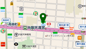 ChargeSPOT ファミリーマート 東天満店の地図画像