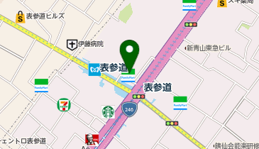 ChargeSPOT ファミリーマート 表参道駅前店の地図画像