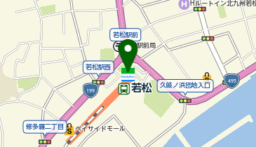ChargeSPOT ファミリーマート JR若松駅店の地図画像