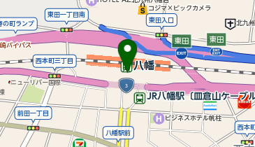 ChargeSPOT ファミリーマート JR八幡駅店の地図画像