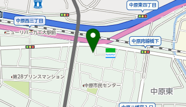ChargeSPOT ファミリーマート 戸畑中原東2丁目店の地図画像