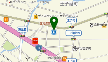CHARGESPOT(チャージスポット)ローソン 大分王子町店の地図画像