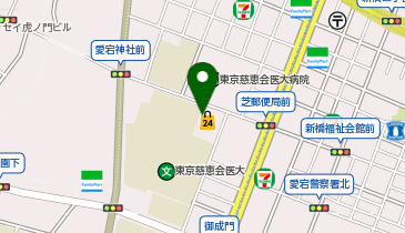 ChargeSPOT ナチュラルローソン 慈恵大学病院店の地図画像
