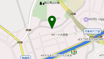 CHARGESPOT(チャージスポット)西麻布「Yaocho-bar」星条旗通り店の地図画像
