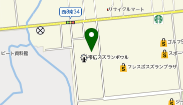 CHARGESPOT(チャージスポット)ディノスパーク 帯広稲田の地図画像