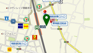 ChargeSPOT ファミリーマート 朝霞駅東口店の地図画像