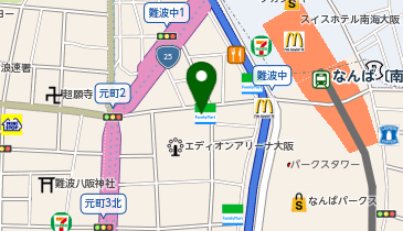 ChargeSPOT ファミリーマート 府立体育館前店の地図画像