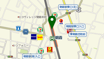 ChargeSPOT ファミリーマート エキア朝霞店の地図画像