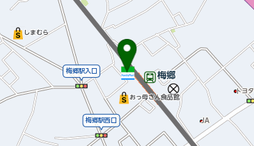 ChargeSPOT ファミリーマート 梅郷駅前店の地図画像