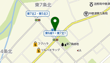 CHARGESPOT(チャージスポット)ローソン 中標津東7条北店の地図画像
