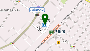 CHARGESPOT(チャージスポット)ローソン 八幡宿駅前店の地図画像