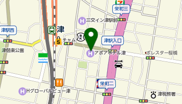 CHARGESPOT(チャージスポット)ローソン 津駅前店の地図画像