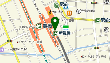 CHARGESPOT(チャージスポット)豊橋鉄道 新豊橋駅の地図画像