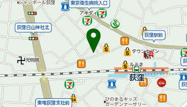 CHARGESPOT(チャージスポット)アピナ 荻窪店の地図画像