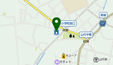 CHARGESPOT(チャージスポット)ローソン ゆのまち山代北店の地図画像