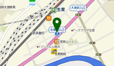 CHARGESPOT(チャージスポット)ローソン 生麦駅入口店の地図画像
