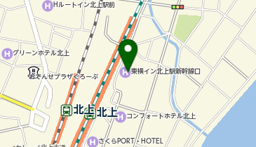 CHARGESPOT(チャージスポット)東横INN 北上駅新幹線口の地図画像