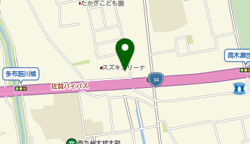 CHARGESPOT(チャージスポット)くら寿司 佐賀若宮店の地図画像