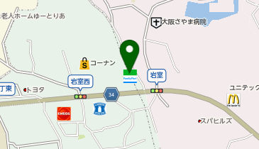 ChargeSPOT ファミリーマート 堺岩室店の地図画像