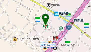 ChargeSPOT セブン-イレブン 港区北青山3丁目店の地図画像