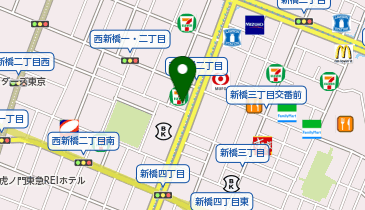 ChargeSPOT セブン-イレブン 西新橋2丁目店の地図画像