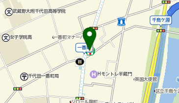 ChargeSPOT セブン-イレブン 千代田一番町店の地図画像