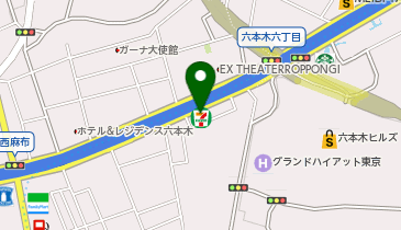 ChargeSPOT セブン-イレブン 西麻布3丁目六本木通り店の地図画像