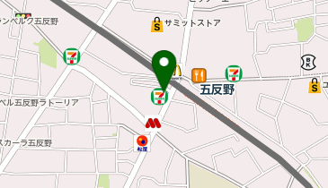 ChargeSPOT セブン-イレブン 足立五反野駅前店の地図画像