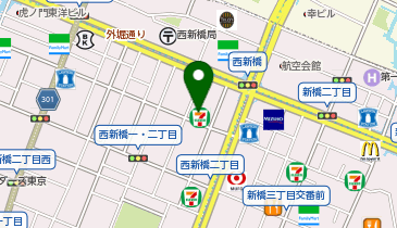 ChargeSPOT セブン-イレブン 西新橋1丁目店の地図画像