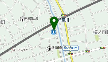 ChargeSPOT ローソン 芦屋川駅前店の地図画像