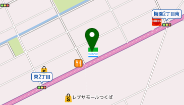 CHARGESPOT(チャージスポット)ファミリーマート つくば梅園店の地図画像