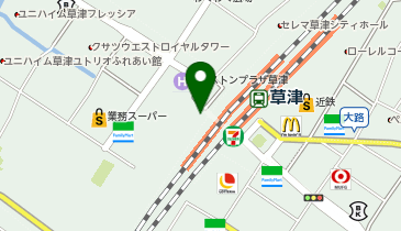 ChargeSPOT ローソン ボストンプラザ草津店の地図画像