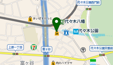 ChargeSPOT ナチュラルローソン 代々木八幡店の地図画像