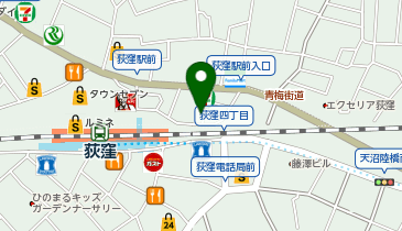 CHARGESPOT(チャージスポット)なの花薬局 荻窪北口店の地図画像