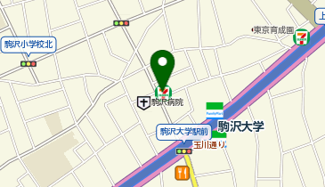 ChargeSPOT セブン-イレブン 駒沢病院前店の地図画像