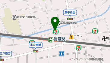 ChargeSPOT セブン-イレブン 武蔵関駅北口店の地図画像