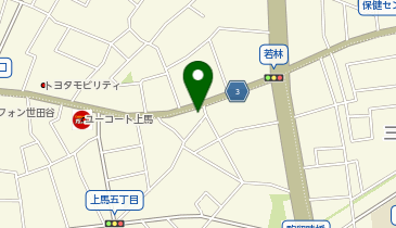 ChargeSPOT セブン-イレブン 世田谷上馬5丁目店の地図画像