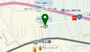 ChargeSPOT セブン-イレブン 杉並芦花公園店の地図画像