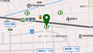 ChargeSPOT セブン-イレブン 練馬関町北1丁目店の地図画像