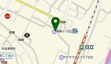 CHARGESPOT(チャージスポット)東横INN 日立駅前の地図画像