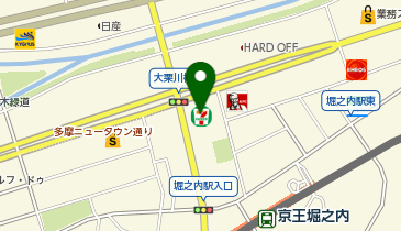 ChargeSPOT セブン-イレブン 八王子堀之内3丁目店の地図画像